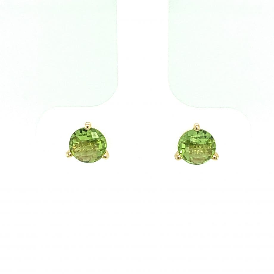 393648 Peridot Stud Earrings